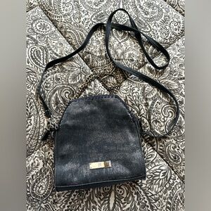 INC International Concepts Women’s Blue Denim Crossbody Bag, Pre-Loved